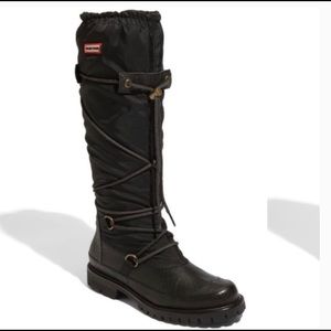 HUNTER black amazonas summit rain boots